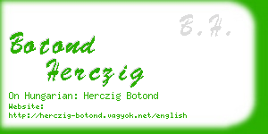 botond herczig business card